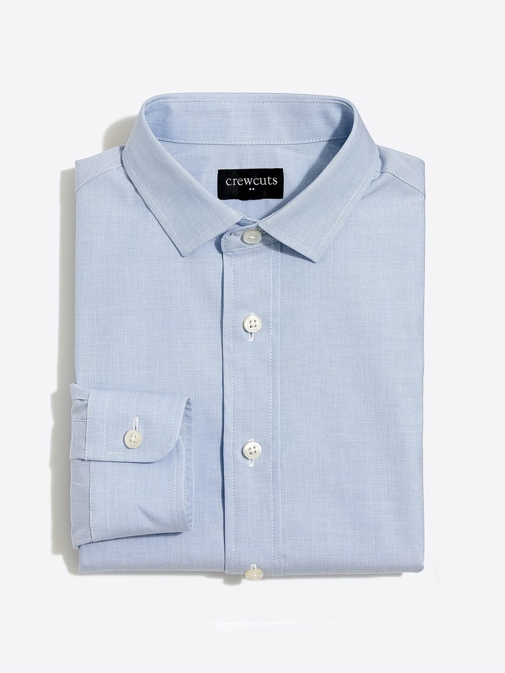 NWT Crewcuts Boys Size 10 Thompson Flex Dress Shirt Light Blue Formal JCew